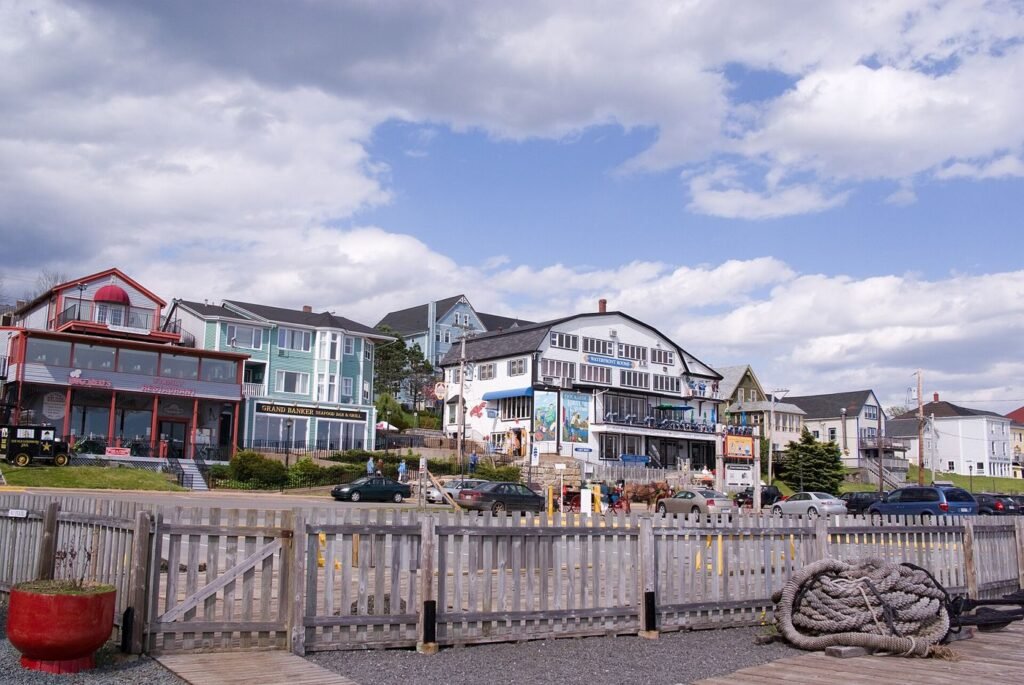 Maisons colorées sur le front de mer de Lunenburg